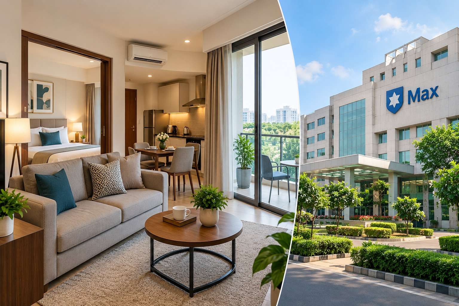 Service Apartments Near Max Hospital Saket<br />
