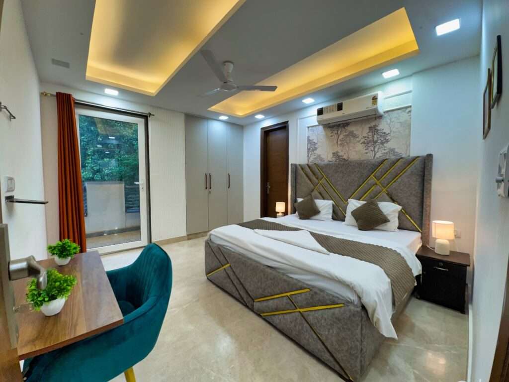 1bhk service apartments in delhi