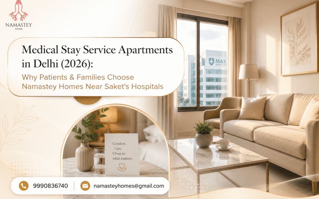 Medical Stay Service Apartments in Delhi (2026): Why Patients & Families Choose Namastey Homes Near Saket’s Hospitals