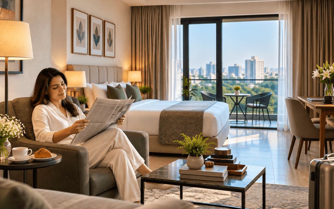 Service Apartments in Saket – Comfortable & Flexible Stays with Namastey Homes