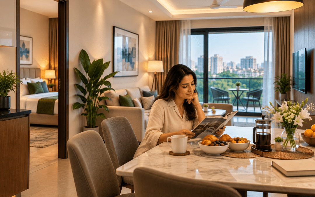 Service Apartments in Delhi NCR – Comfortable Stays with Namastey Homes